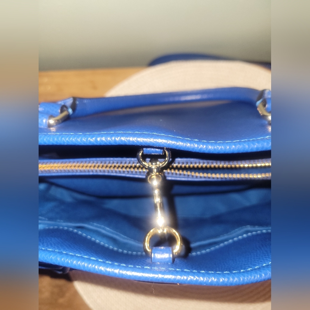 Coach Margot Carryall Royal Blue Pebbled Leather Satchel 2015 EUC - Picture 13 of 13